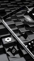 Black Cube Cool Keyboard for Huawei 10 Affiche