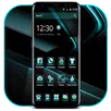 Black Cyan Simple Theme APK