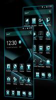 Black Cyan Simple Theme اسکرین شاٹ 2