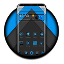 BLACK BLUE DECENT THEME APK