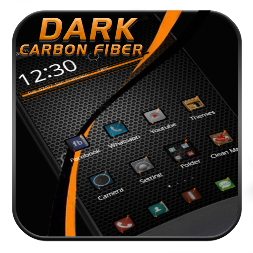 Black Carbon Fiber Theme