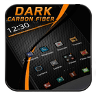 碳纖維黑色酷炫主題 適用於三星華爲索尼LG 安卓酷炫主題壁紙 圖標