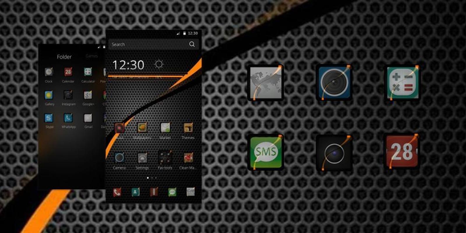 black carbon fiber theme for android apk download