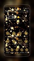 Gold and Black Stars Bowknot Theme 포스터
