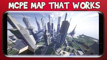 Future city map for MCPE Cartaz