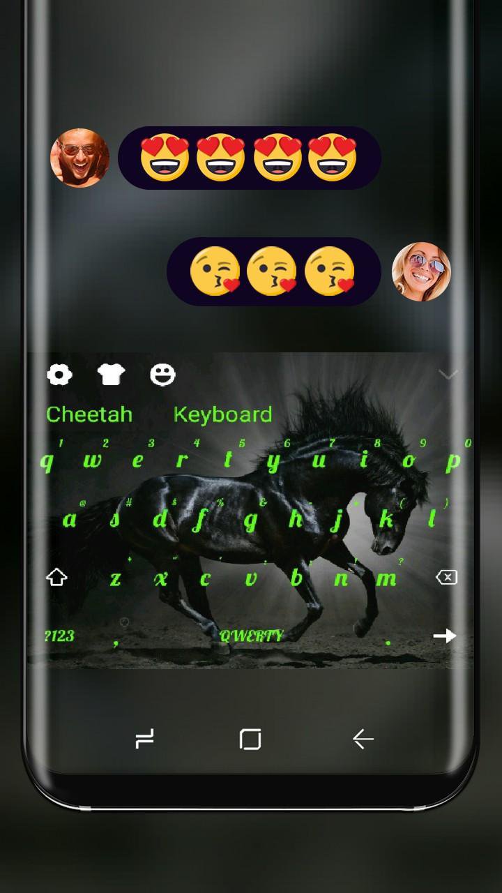Black Horse Keyboard Animal APK for Android Download