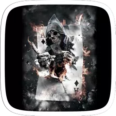 download Black Humor Skull Theme APK