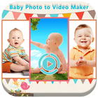 Baby Photo to Video Maker أيقونة