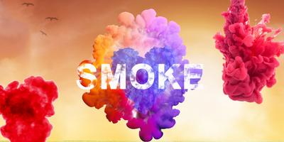 3D Smoke Effect Name Art Maker : Text Art Editor Poster