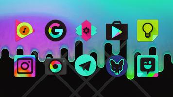 Black Light Icon Pack تصوير الشاشة 3