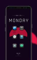 Black Minimalist Technology Icon Pack poster