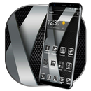 Black Silver Metal Theme APK