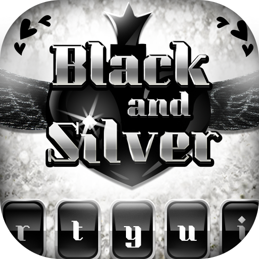 Schwarz Silber Glitter Theme