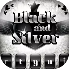 Black Silver Glitter Theme APK download