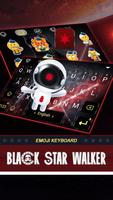 Black Star Walker Theme&Emoji Keyboard পোস্টার