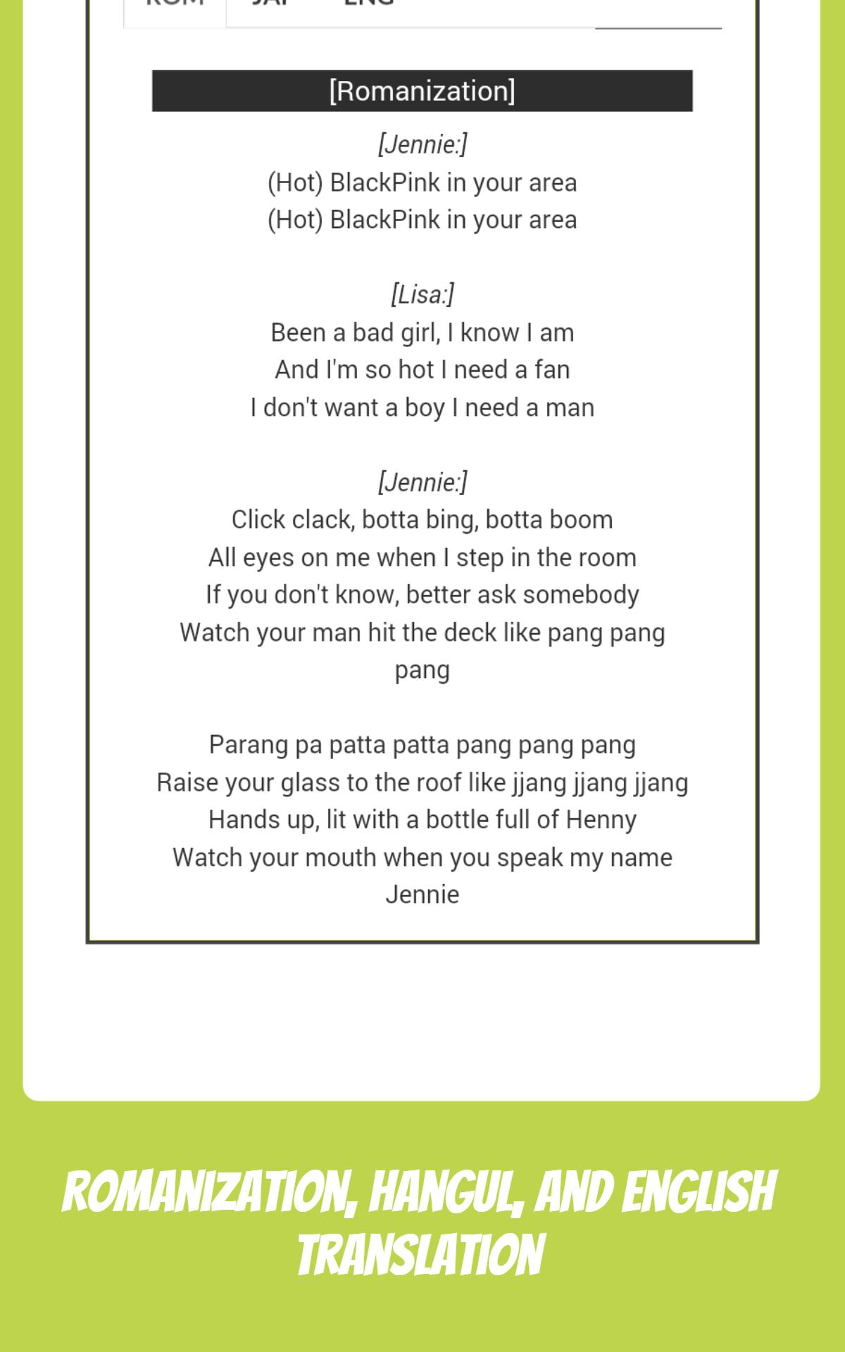 Black Pink Lyrics Wallpapers No Ads Offline For Android Apk Download
