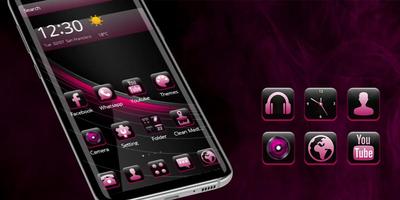 Black Pink Simple Theme screenshot 3