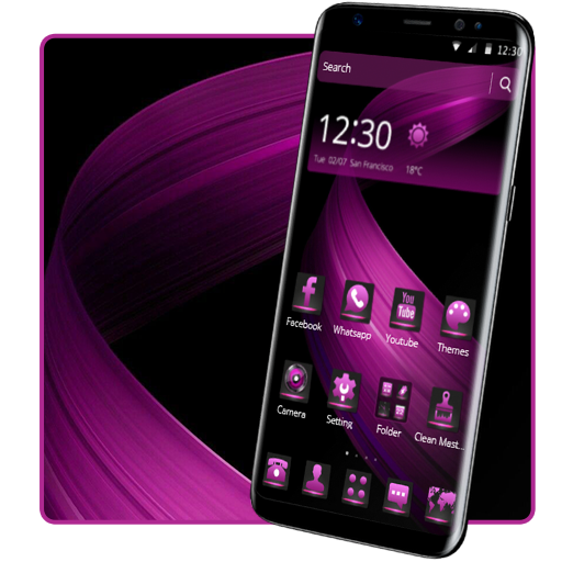 Schwarz Lila MysteryTheme