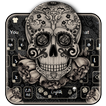 Clavier Black Rose Skull