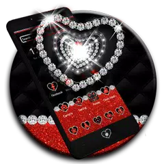 download Tema Red Black Diamond APK