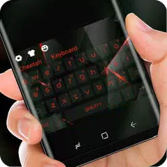 Black Red Polygon Input Glass Theme APK Herunterladen