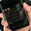 ”Black Red Polygon Input Glass Theme