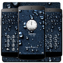 Water drops black theme APK