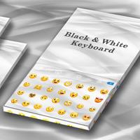 Black & White Emoji Keyboard screenshot 2