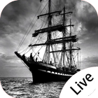Black Toned Sailboat Live Wallpaper आइकन
