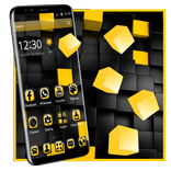 Yellow Black Cube Theme