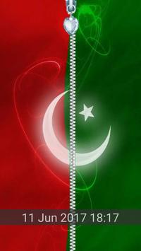 PTI Flag Screen Zipper Lock poster