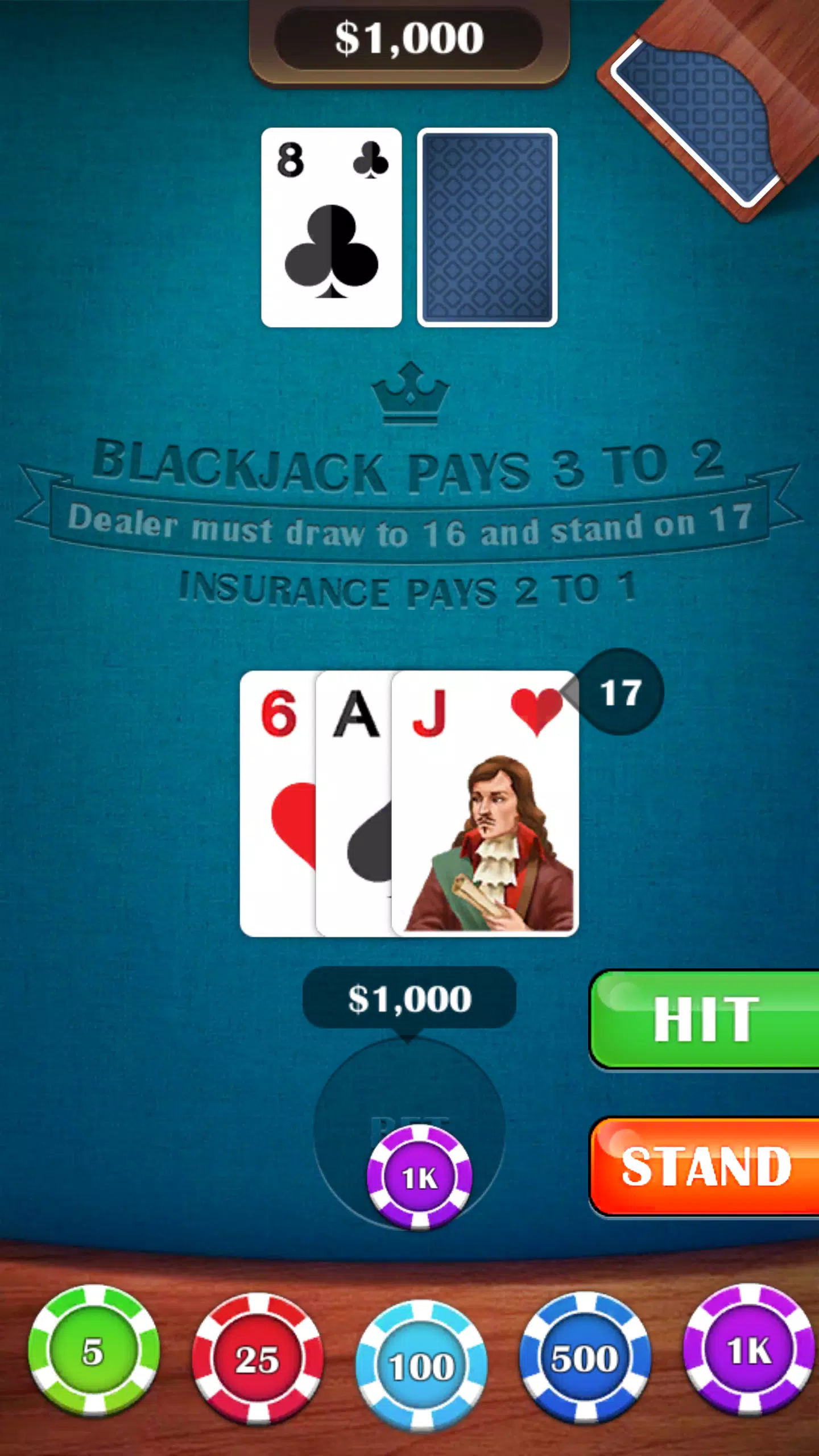 Jogar 21-Blackjack 21 para Android - Download