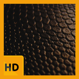 Black Leather HD FREE Wallpaper icône