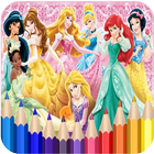 Icona How To Color Disney Princess - Coloring Book Free