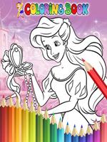 How To Color Disney Princess - Coloring Book Free スクリーンショット 1