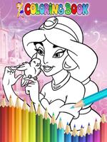 How To Color Disney Princess - Coloring Book Free スクリーンショット 2