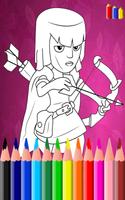 Coloring Book For Clash Of Clans скриншот 1