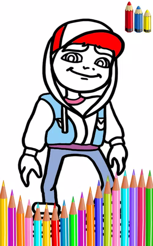 Subway Surfers App Coloring Page Android Iphone