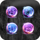 Blingbling Blue Purple Dream Icon Pack aplikacja