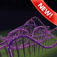 Roller coaster map Minecraft APK download