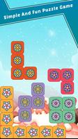 پوستر Block puzzle Flowers