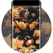 beautiful blooming flower theme