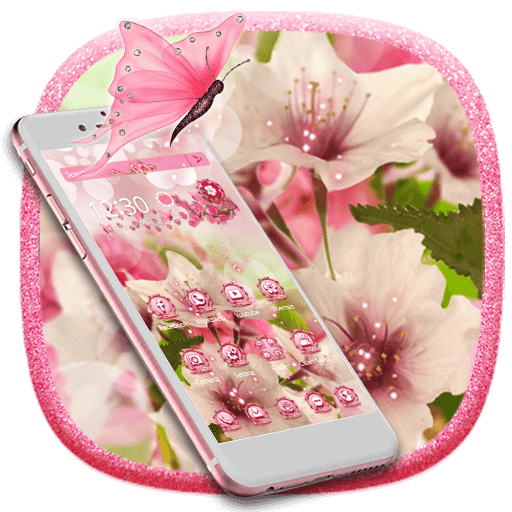 Blooming Pink Flower Theme