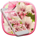 Blooming Pink Flower Theme APK