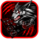 Metall Bloody Scary Wolf Keyboard APK