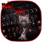 Blood Wolf Keyboard Theme icono
