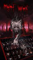 Blood Wolf Keyboard Theme Affiche
