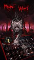 Blood Wolf Keyboard Theme captura de pantalla 1