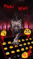 Blood Wolf Keyboard Theme captura de pantalla 2