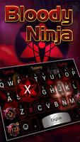 Bloody Ninja Theme&Emoji Keyboard-poster